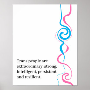 Affiche Trans Minimaliste