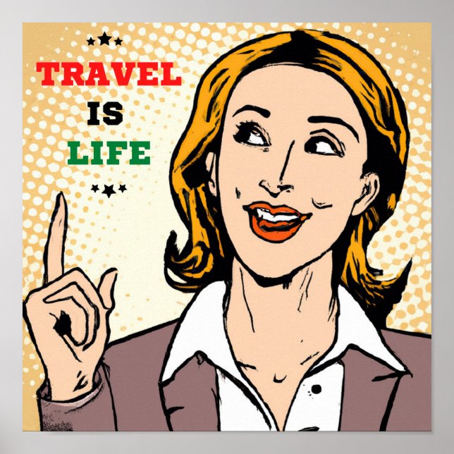 Affiche Travel Is Life (Devant)