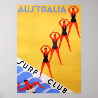 Affiche Travel Vintage Australie