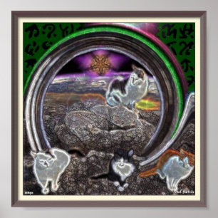Affiche Trippy Cats