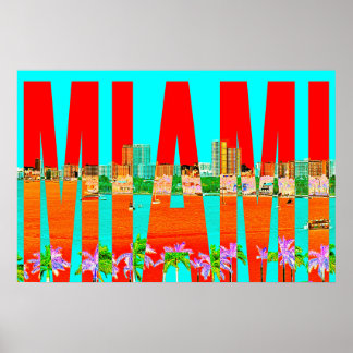 affiche usa miami floride