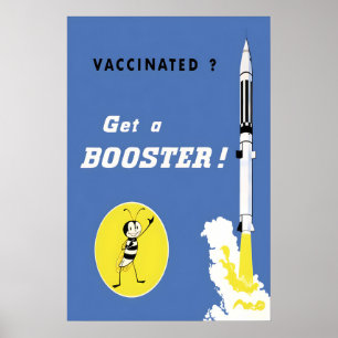 Affiche Vaccin COVID 19 Vacciné Faites un rappel !