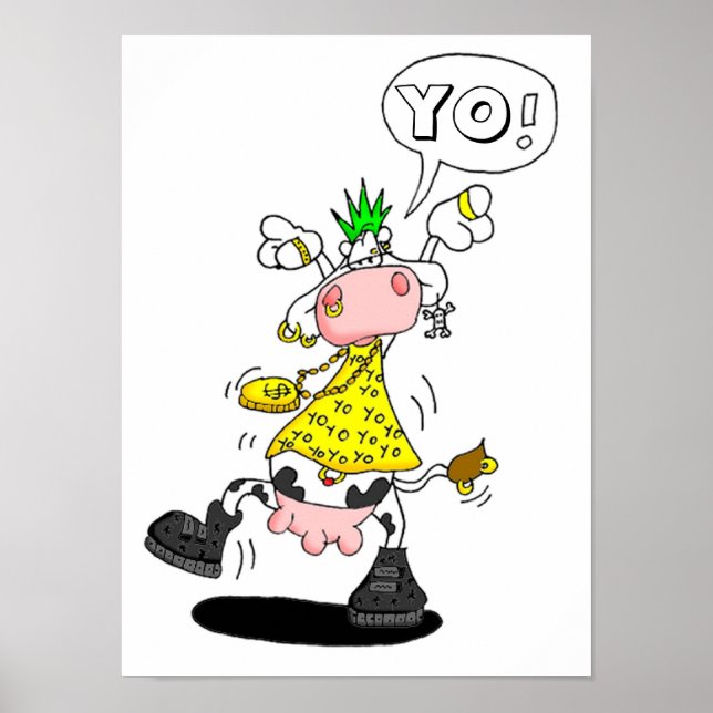 affiche vache punk (Devant)