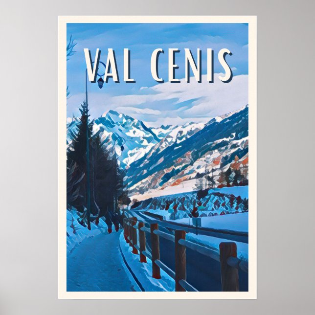 Affiche Val-Cenis Station de ski (Devant)
