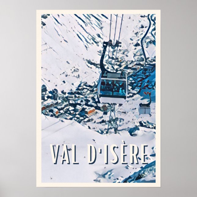 Affiche Val d'Isère Station de ski (Devant)