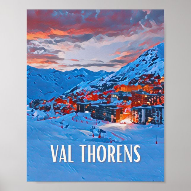 Affiche Val Thorens Station de ski  Poster (Front)