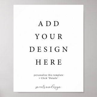 Affiche verticale 8x10"