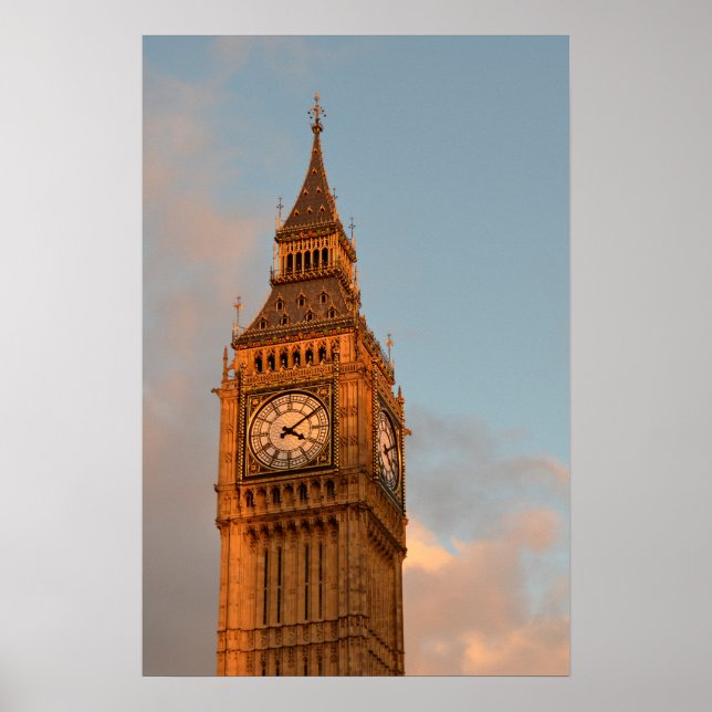 Affiche verticale de Big Ben à Londres (Devant)