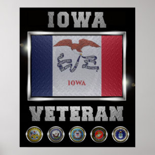 Affiche vétéran de l'Iowa