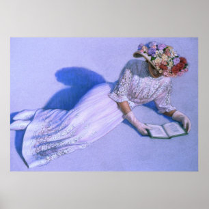 Affiche victorienne de Madame Reading Elegant
