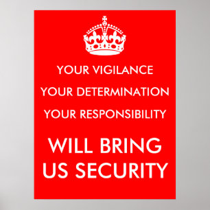 Affiche Vigilance, Détermination & Responsabilité