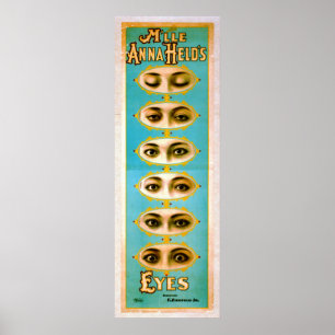 Affiche vintage 1898 de vaudeville