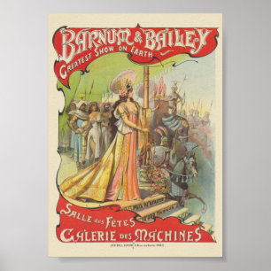 Affiche vintage Barnum & Bailey 1901