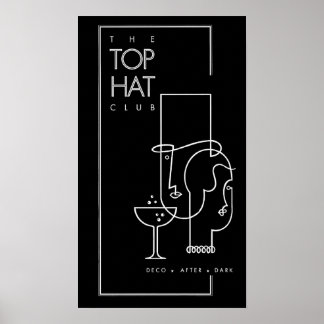 Affiche Vintage de bal ADSW