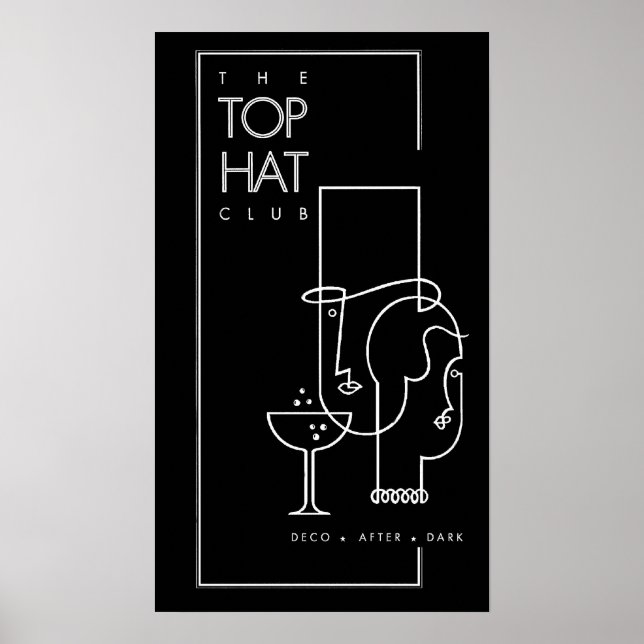 Affiche Vintage de bal ADSW (Devant)