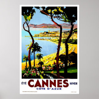 Affiche vintage de Cannes