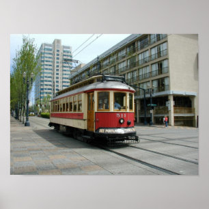 Affiche vintage de chariot de Portland Orégon