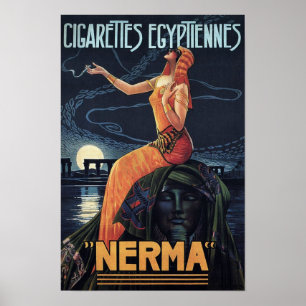 Affiche vintage de cigarette