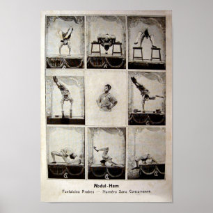 Affiche vintage de cirque de jambon d'Abdul