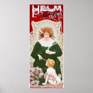Affiche vintage de la publicité sur le chocolat