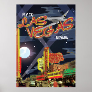 Affiche vintage de Las Vegas