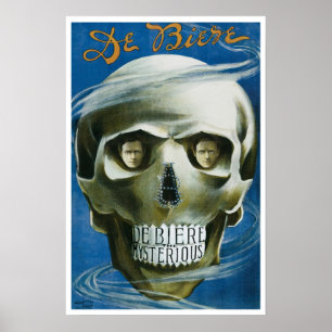 Affiche vintage de magie, De Biere le Mystérieux