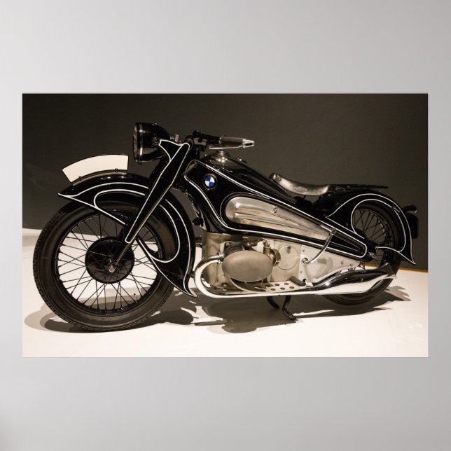 affiche vintage de moto (Devant)