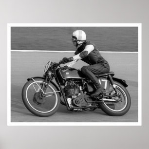 affiche vintage de motocyclette de 14,94