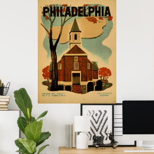 Affiche vintage de Philadelphie