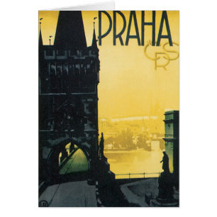 Affiche vintage de Praha