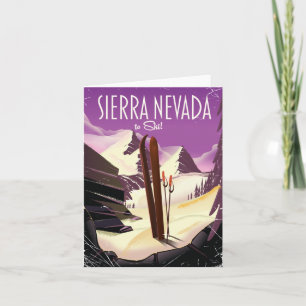 Affiche vintage de ski de la Sierra Nevada