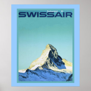 Affiche vintage de sports d'hiver
