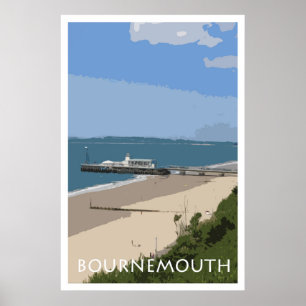 Affiche vintage de style de BOURNEMOUTH