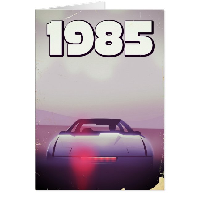 Affiche vintage de supercar 1985 (Devant)
