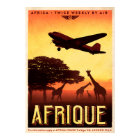 Affiche vintage de voyage en Afrique