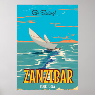 Affiche vintage de Zanzibar