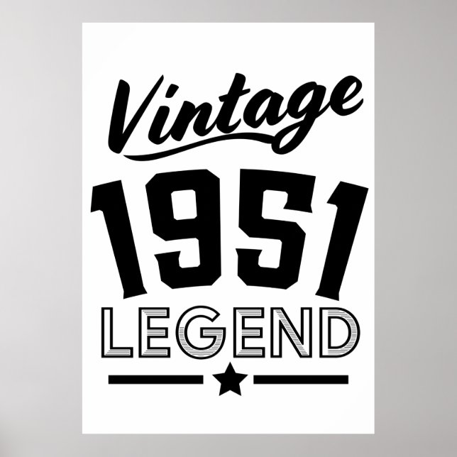 Affiche vintage des années 1950 (Devant)