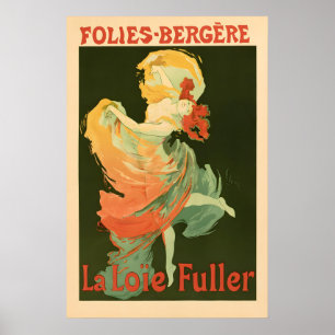 Affiche vintage des Folies-Bergere
