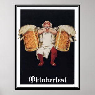 Affiche vintage d'Oktoberfest