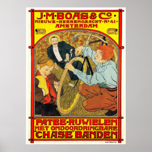 Affiche vintage en néerlandais