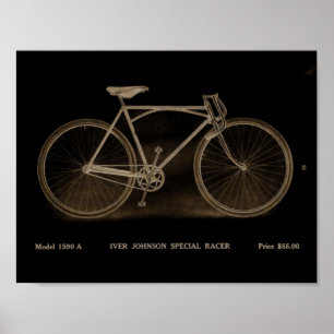 Affiche Vintage Iver Johnson sur les publicités à