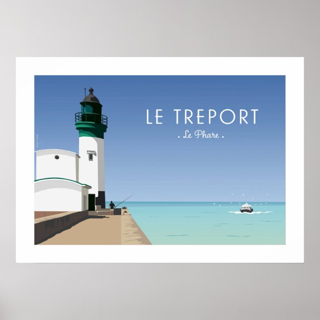 Affiche Vintage - Le Treport (Devant)
