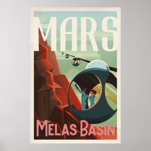 affiche vintage mars
