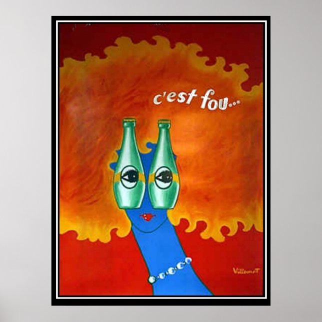 Affiche vintage rétro funky (Devant)