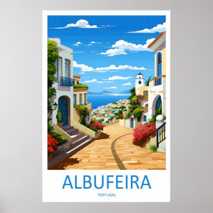 Affiche Vintage Ski Albufeira Parc Voyage National