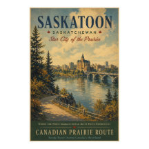 Affiche Vintage Star of the Prairies de Saskatoon