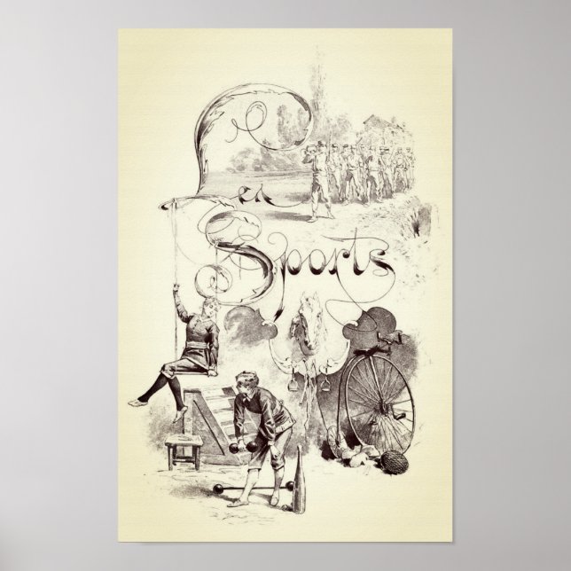 Affiche vintage victorienne (Devant)