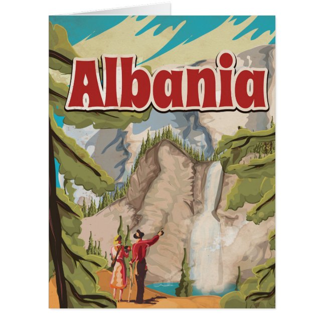 Affiche Vintage voyage Albanie (Devant)