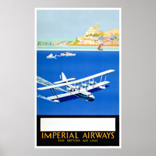 Affiche Vintage voyage d'Angleterre restaurée