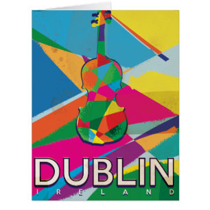 Affiche Vintage voyage de Dublin